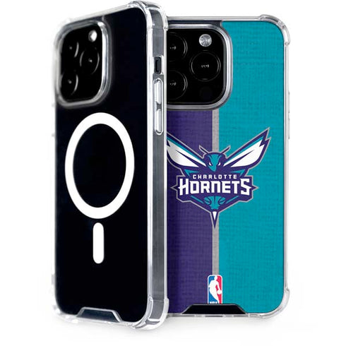 NBA Charlotte Hornets Canvas iPhone 15 Pro MagSafe Case